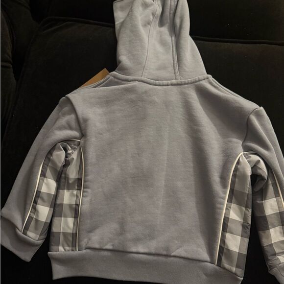 Brand new with tag Burberry Baby Check Trim Zip Up Hoodie unisex size 18 months - Picture 11 of 11
